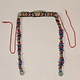 antik Afghan Nomaden orientalische tribal bellydance Kopfschmuck Glas perllen und münzen Afghanistan und Pakistan Nr:23 D