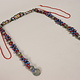 antik Afghan Nomaden orientalische tribal bellydance Kopfschmuck Glas perllen und münzen Afghanistan und Pakistan Nr:23 D