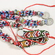 antik Afghan Nomaden orientalische tribal bellydance Kopfschmuck Glas perllen und münzen Afghanistan und Pakistan Nr:23 D