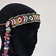 antik Afghan Nomaden orientalische tribal bellydance Kopfschmuck Glas perllen und münzen Afghanistan und Pakistan Nr:23 D