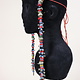 antique handmade vintage glass beads nomadic Afghan Tribal Dancing head jewelry headdress of nomadic woman Afghanistan Pakistan No:23 D