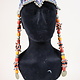 antique handmade vintage glass beads nomadic Afghan Tribal Dancing head jewelry headdress of nomadic woman Afghanistan Pakistan No:23E