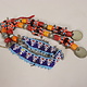 antik Afghan Nomaden orientalische tribal bellydance Kopfschmuck Glas perllen und münzen Afghanistan und Pakistan Nr:23 E