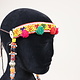 antik Afghan Nomaden orientalische tribal bellydance Kopfschmuck Glas perllen und münzen Afghanistan und Pakistan Nr:23 F