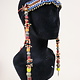 antique handmade vintage glass beads nomadic Afghan Tribal Dancing head jewelry headdress of nomadic woman Afghanistan Pakistan No:23G