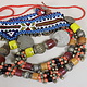 antik Afghan Nomaden orientalische tribal bellydance Kopfschmuck Glas perllen und münzen Afghanistan und Pakistan Nr:23G