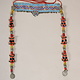 antique handmade vintage glass beads nomadic Afghan Tribal Dancing head jewelry headdress of nomadic woman Afghanistan Pakistan No:23H