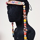 antique handmade vintage glass beads nomadic Afghan Tribal Dancing head jewelry headdress of nomadic woman Afghanistan Pakistan No:23 J