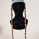 antique handmade vintage glass beads nomadic Afghan Tribal Dancing head jewelry headdress of nomadic woman Afghanistan Pakistan No:23K