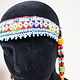 antique handmade vintage glass beads nomadic Afghan Tribal Dancing head jewelry headdress of nomadic woman Afghanistan Pakistan No:23K
