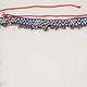 antik Afghan Nomaden orientalische tribal bellydance Kopfschmuck Glas perllen und münzen Afghanistan und Pakistan Nr:23L