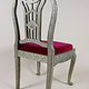 Anglo-Indian silvered side chair 23/B