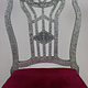 Anglo-Indian silvered side chair 23/A