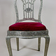 Anglo-Indian silvered side chair 23/A
