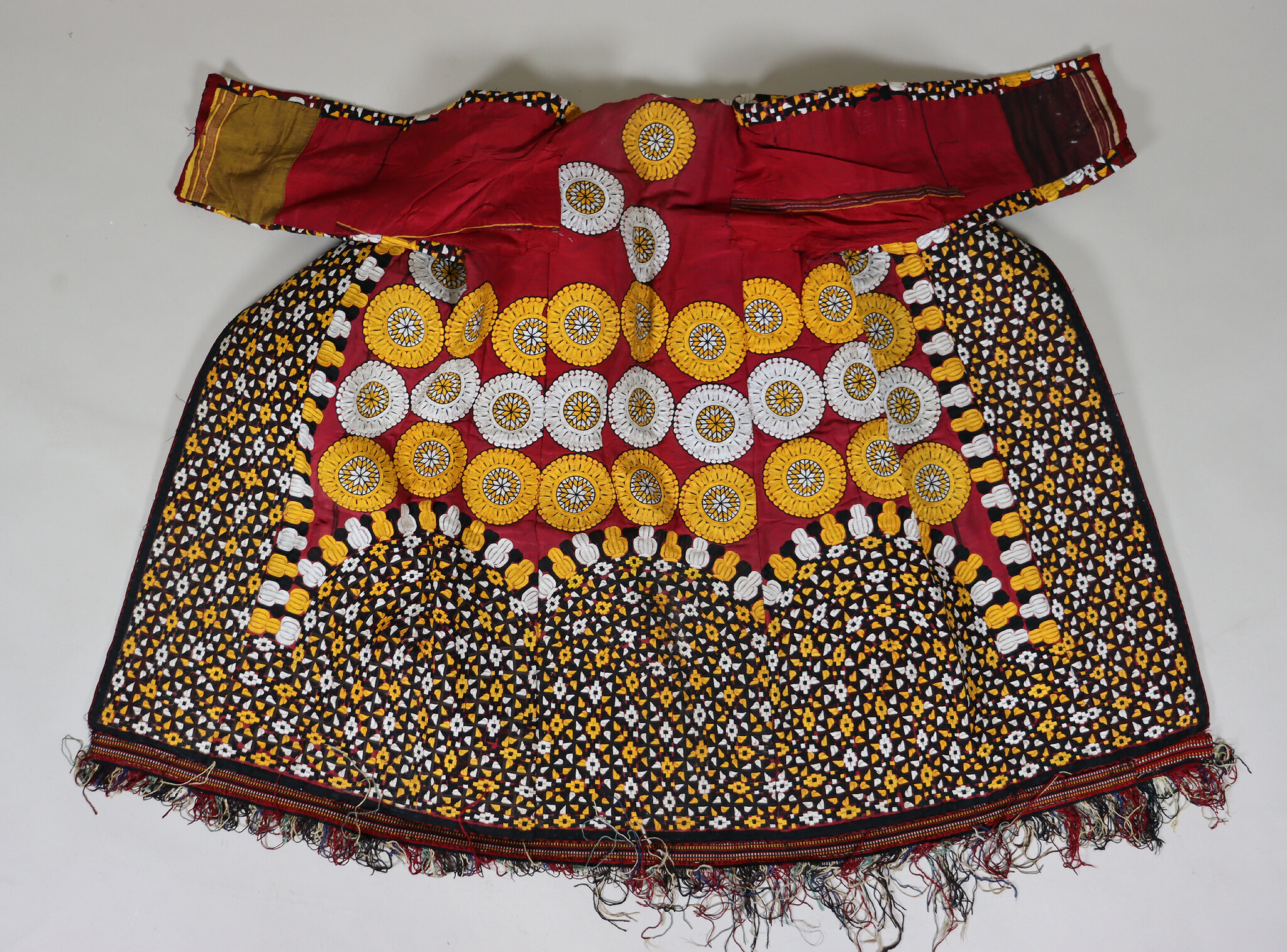 antik Orient Turkmenische Nomaden frauen Chirpy Mantel khalat afghan uzbek kleid afghanistan hand bestickte kostüm Chapan Paranja  Nr.WL3