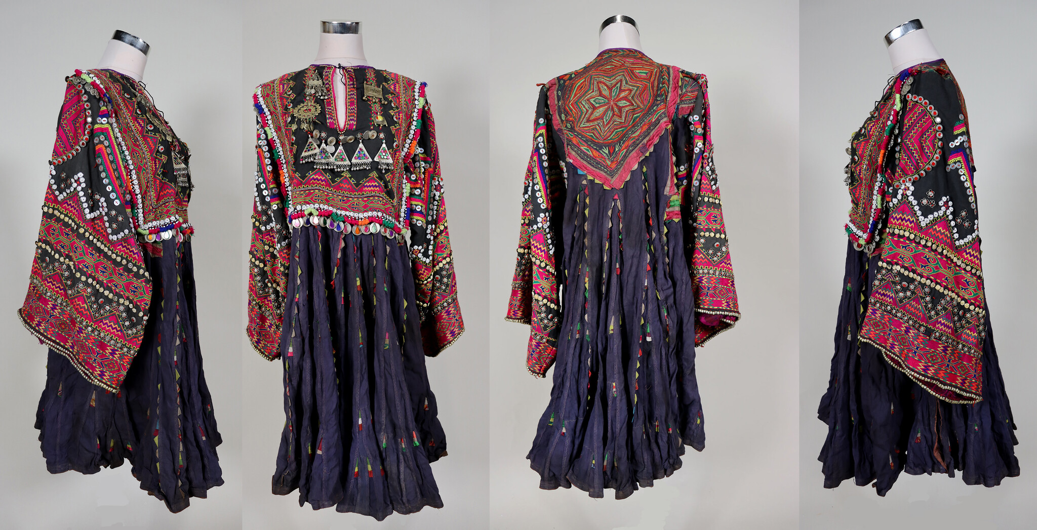 antique original Pakistan Afghanistan nuristan kohistan swat Woman embroidered Dress jumlo No:WL24/B