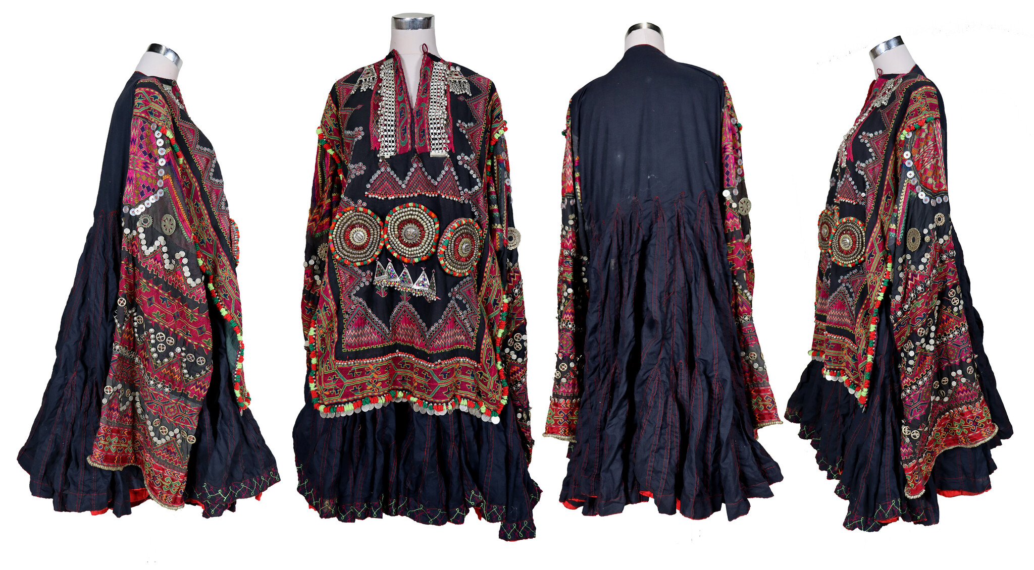 antique original Pakistan Afghanistan nuristan kohistan swat Woman embroidered Dress jumlo No:WL24/A