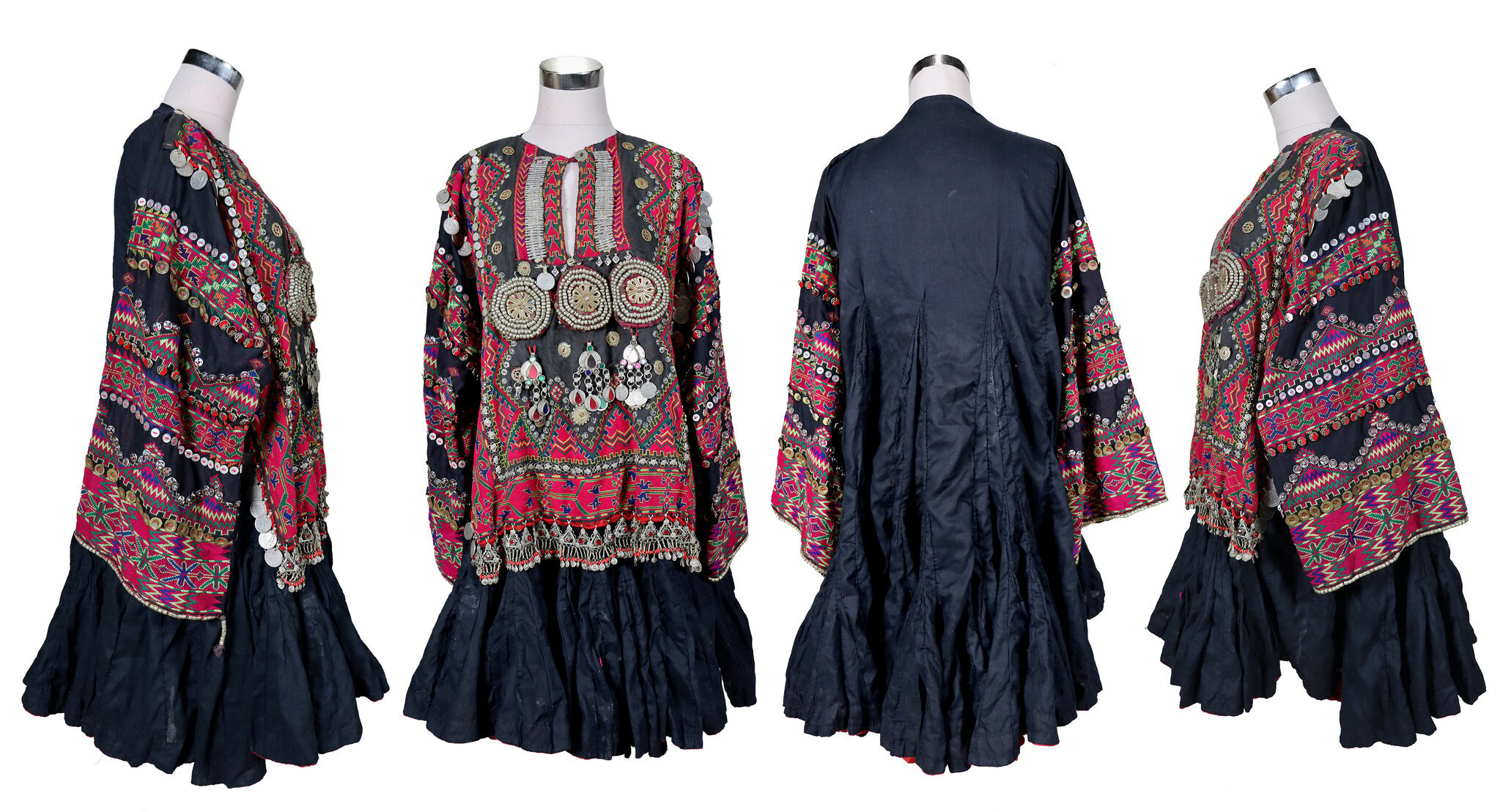 antique original Pakistan Afghanistan nuristan kohistan swat Woman embroidered Dress jumlo No:WL24/D