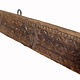 142 cm antique  Coat and hat Rack with 6 wrought iron hooks  Nuristan Afghanistan  No:1