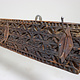 142 cm antique  Coat and hat Rack with 6 wrought iron hooks  Nuristan Afghanistan  No:1