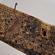 85 cm antique  Coat and hat Rack with 4 wrought iron hooks  Nuristan Afghanistan  No:2