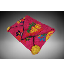 Antique Islamic Vintage tribal silk embroidery Quran Quranbag koranbag Embroidered Bag, Dowry bag Southwest Pakistan sindh Pouch Bokche 23B