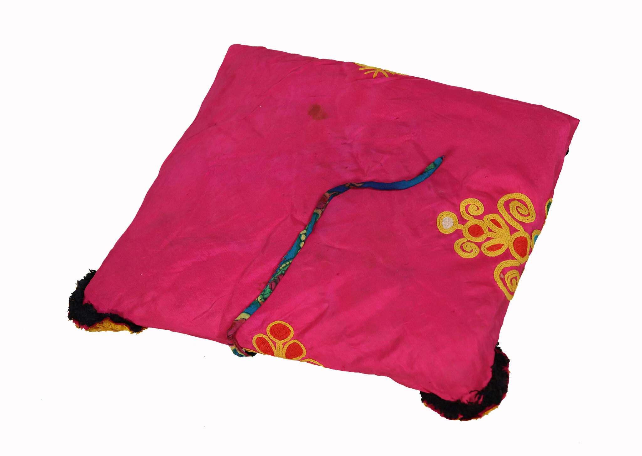 Antique Islamic Vintage tribal silk embroidery Quran Quranbag koranbag Embroidered Bag, Dowry bag Southwest Pakistan sindh Pouch Bokche 23D