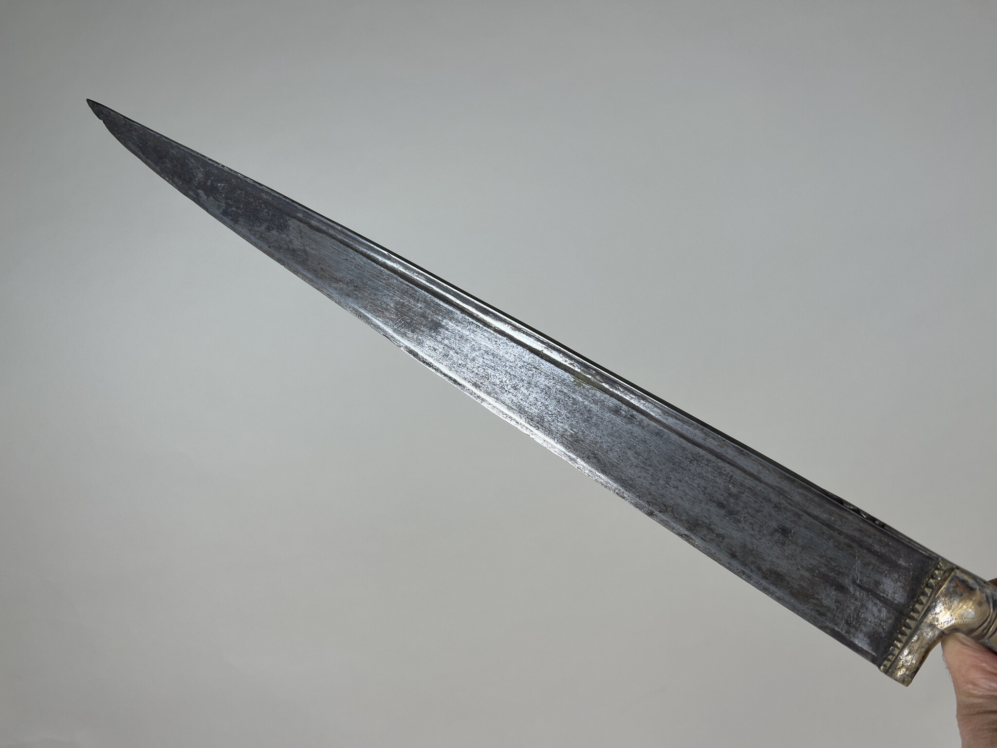 Antique Original Afghan Khyber Waziri knife dagger pesh kabz , karud, choora, pesh kabz 19th to 20th century, T shaped blade, No: MS234/61