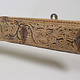 150 cm antique  Coat and hat Rack with 4 wrought iron hooks  Nuristan Afghanistan  No:3