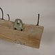 90 cm antique  Coat and hat Rack with 5 wrought iron hooks  Nuristan Afghanistan  No:4