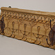 100 cm antique  Coat and hat Rack with 4 wrought iron hooks  Nuristan Afghanistan  No:5