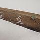 50 cm antique  Coat and hat Rack with 3 wrought iron hooks  Nuristan Afghanistan  No:6