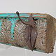 50 cm antique  Coat and hat Rack with 3 wrought iron hooks  Nuristan Afghanistan  No:6