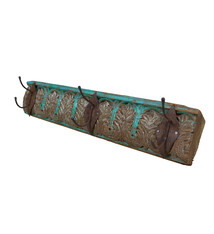 50 cm Antik Hakenleiste mit 3 Hacken  aus Nuristan Afghanistan Nr:6