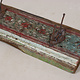 63 cm antique  Coat and hat Rack with 3 wrought iron hooks  Nuristan Afghanistan  No:7