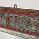 63 cm antique  Coat and hat Rack with 3 wrought iron hooks  Nuristan Afghanistan  No:7