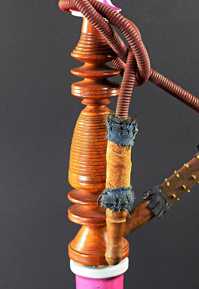 Antike orientalische Porzellan Wasserpfeife (Huqqa) Persien um 1900