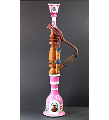 Antike orientalische Porzellan Wasserpfeife (Huqqa) Persien um 1900