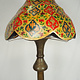 Antique Islamic oriental brass floor lamp standard lamp from the 19th c. Egyptian Middle Eastern Hand Painted Camel Skin leather lampshade