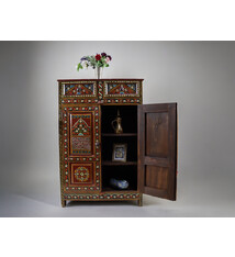 Exklusive antik-look orient Massivholz Schrank kommode Geschirrschränke Mit Mogul Relief Miniaturmalerei 23RAJ
