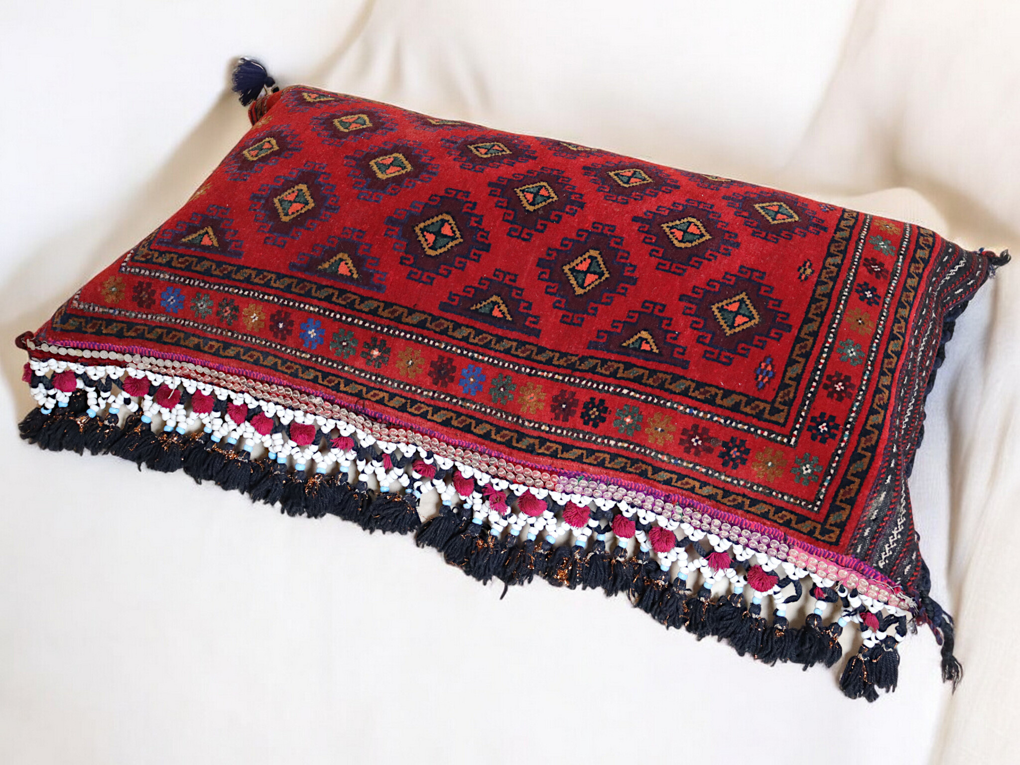 orient Afghan Beloch nomad rug seat floor cushion Bohemian pillow 1001 night  No:24/2