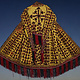 antik Orient Turkmenische Nomaden Chirpy Mantel khalat afghan uzbek kleid afghanistan hand bestickt kostüm Chapan Turkmen Tekke Chyrpy Gelb/A
