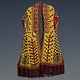 antique embroidered Woman’s Tekke Turkmen Mantle chyrpy robe Coat 19th Century yellow (B)