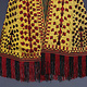 antik Orient Turkmenische Nomaden Chirpy Mantel khalat afghan uzbek kleid afghanistan hand bestickt kostüm Chapan Turkmen Tekke Chyrpy Gelb/B