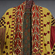 antik Orient Turkmenische Nomaden Chirpy Mantel khalat afghan uzbek kleid afghanistan hand bestickt kostüm Chapan Turkmen Tekke Chyrpy Gelb/B