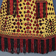 antique embroidered Woman’s Tekke Turkmen Mantle chyrpy robe Coat 19th Century yellow (B)
