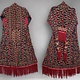 antik Orient Turkmenische Nomaden Chirpy Mantel khalat afghan uzbek kleid afghanistan hand bestickt kostüm Chapan Turkmen Tekke Chyrpy Schwarz 24A