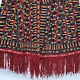 antique embroidered Woman’s Tekke Turkmen Mantle chyrpy robe Coat 19th Century black 24A