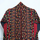 antik Orient Turkmenische Nomaden Chirpy Mantel khalat afghan uzbek kleid afghanistan hand bestickt kostüm Chapan Turkmen Tekke Chyrpy Schwarz 24A