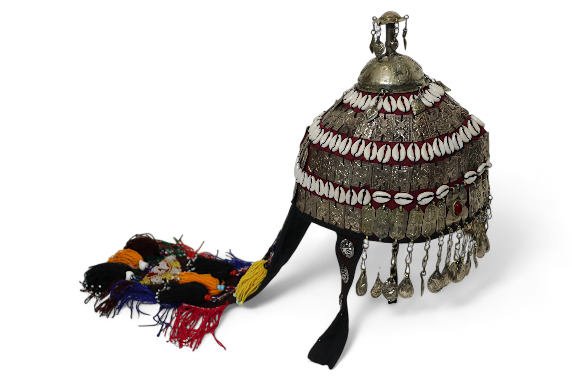 vintage Tribal Turkmen women,s wedding wedding headdress for bride Afghanistan Turkmeistan Uzbekistan hat 24A